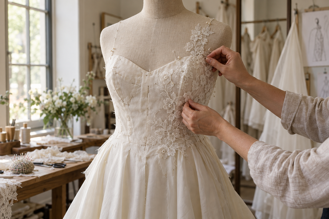 Quanto tempo serve per confezionare un abito da sposa su misura