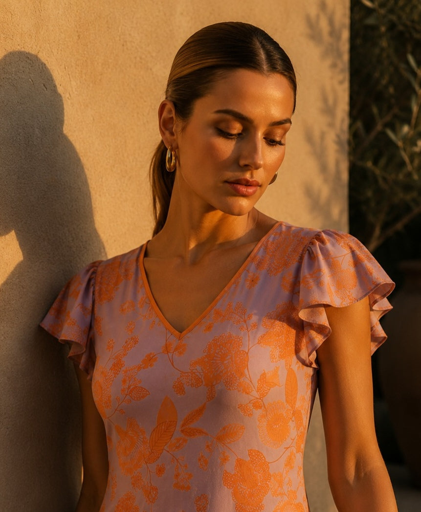 Mujeres en el atelier con vestidos de Yvicor