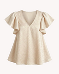 Blusa Caprari Champagne jacquard satinado - vista del producto