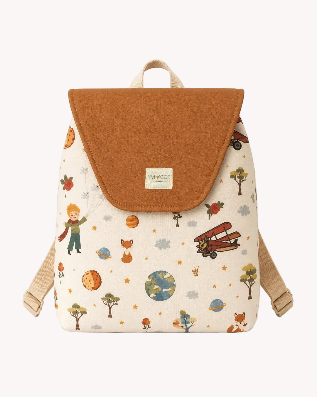 Mochila Petit Guardería El Principito vista frontal fondo blanco