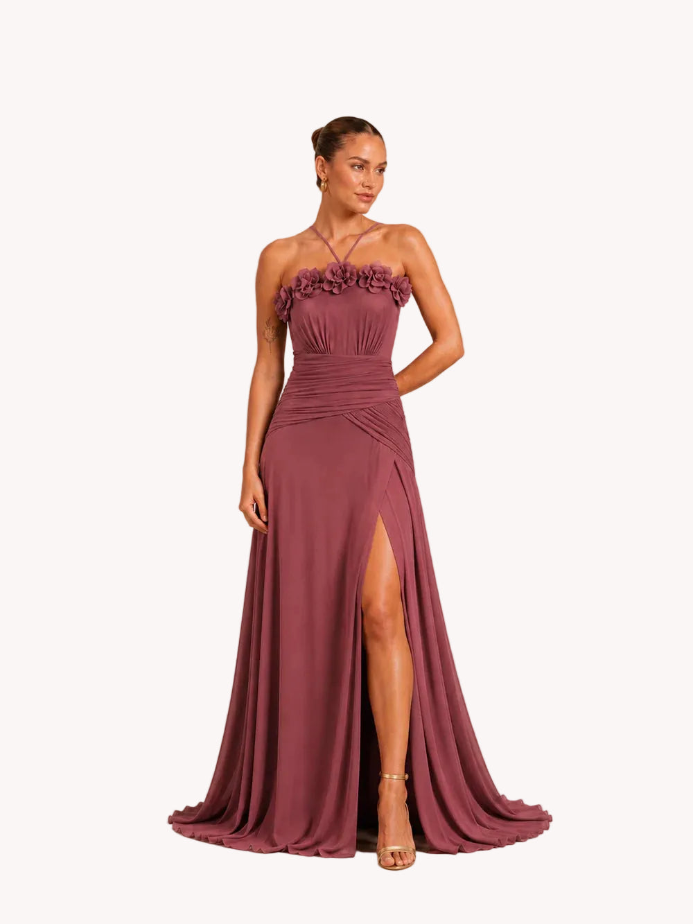 Flora Terracotta Dress
