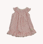 Conjunto Bebé Vestido y Bombacha Floral Hortensias Rosa