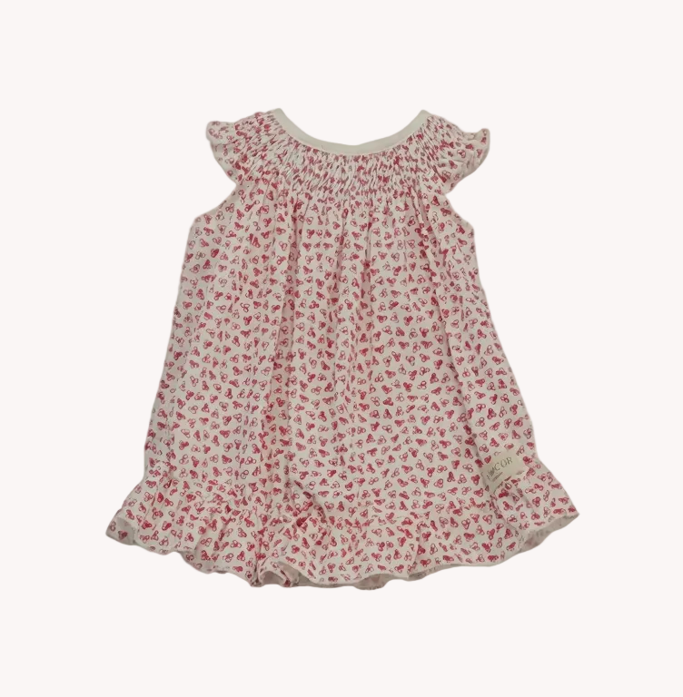 Conjunto Bebé Vestido y Bombacha Floral Hortensias Rosa