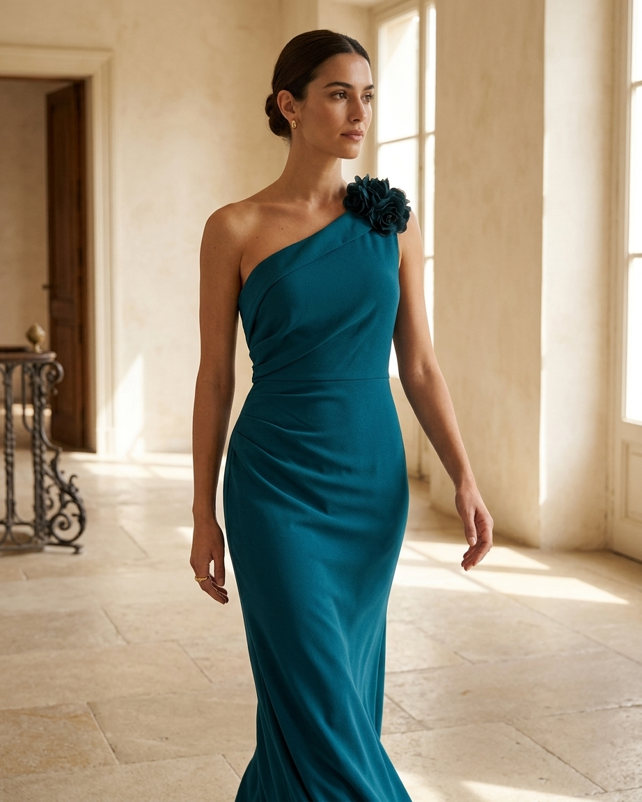 Rosaura Teal Dress