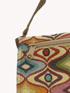 Bolso bandolera clutch tapiz étnico rojo Yvicor Collection