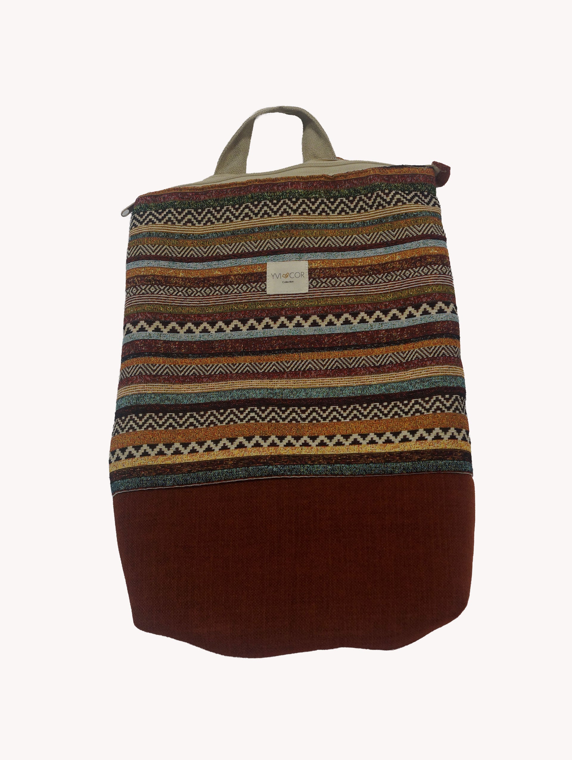 Mochila Tapiz Étnico Terracota Yvicor Collection - Atelier Yvicor