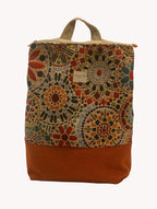 Mochila Tapiz Mosaico Mandala Naranja Yvicor Collection - Atelier Yvicor