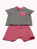Conjunto Bebé Marinero Rayas Rosa Yvicor Collection - Atelier Yvicor