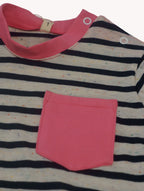 Conjunto Bebé Marinero Rayas Rosa Yvicor Collection - Atelier Yvicor