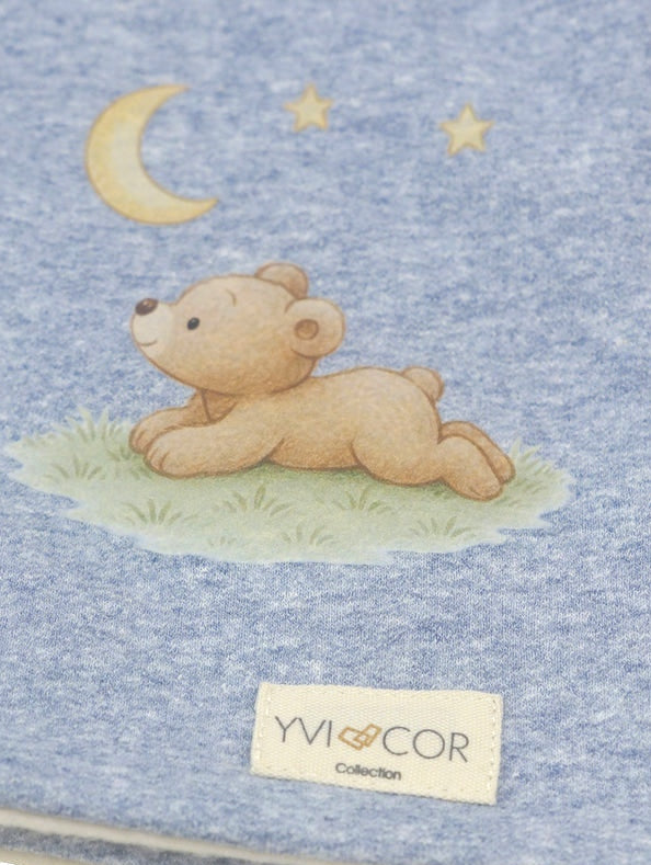 Conjunto Bebé Osito Luna Azul Yvicor Collection