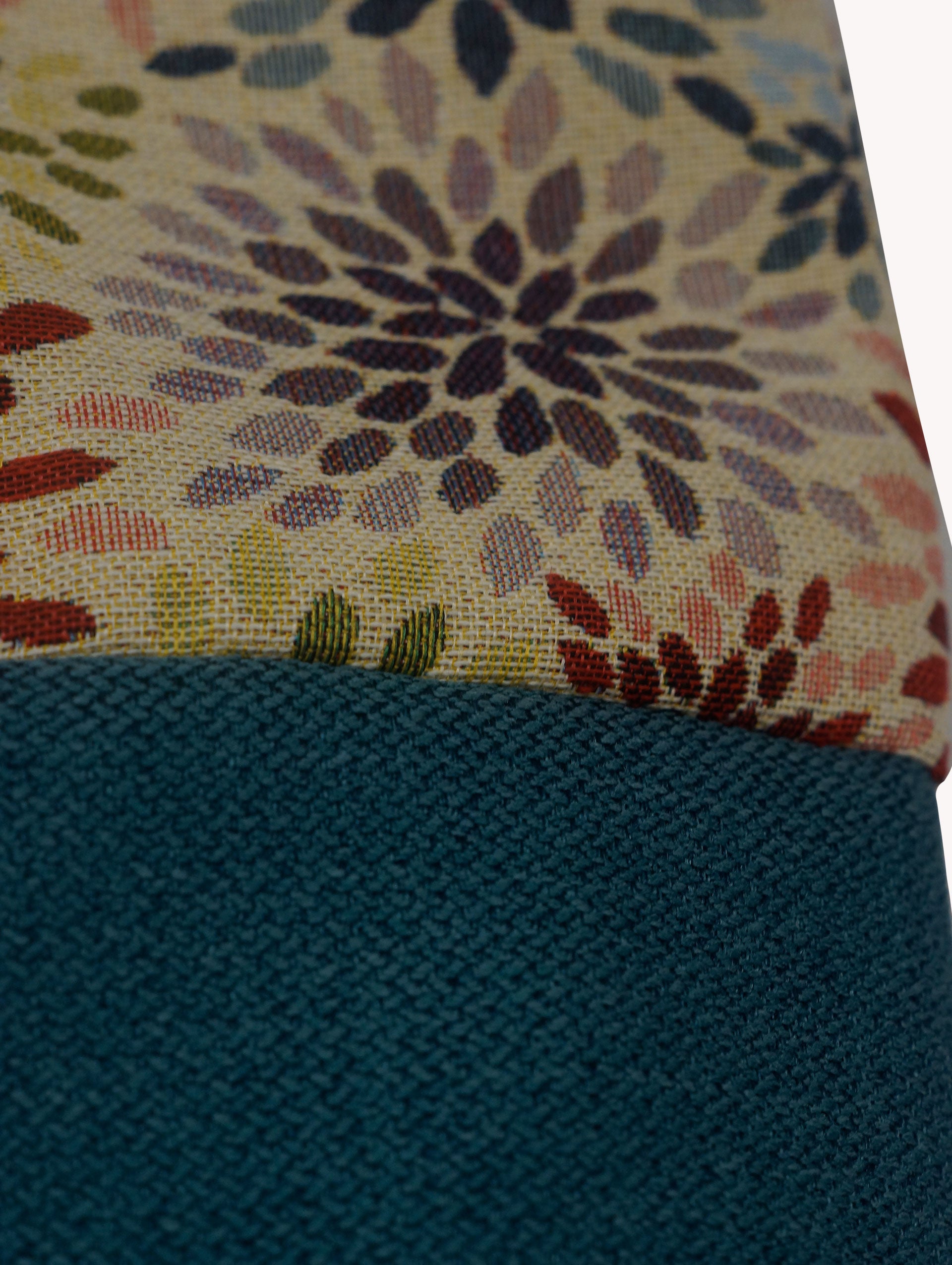 Mochila Tapiz Dalias Multicolor Azul Petróleo Yvicor Collection - Atelier Yvicor