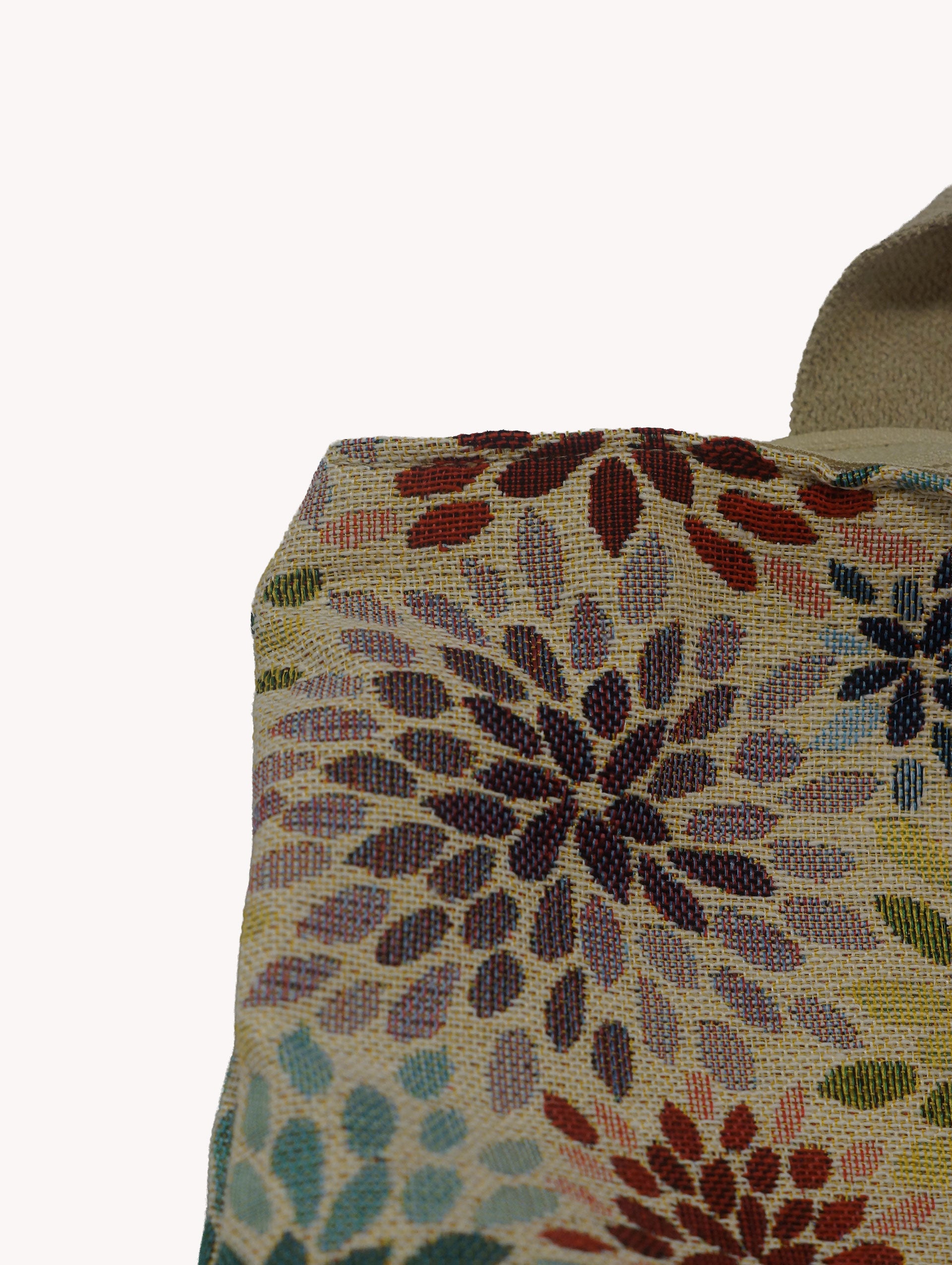 Mochila Tapiz Dalias Multicolor Azul Petróleo Yvicor Collection - Atelier Yvicor