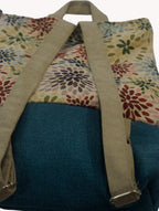 Mochila Tapiz Dalias Multicolor Azul Petróleo Yvicor Collection - Atelier Yvicor