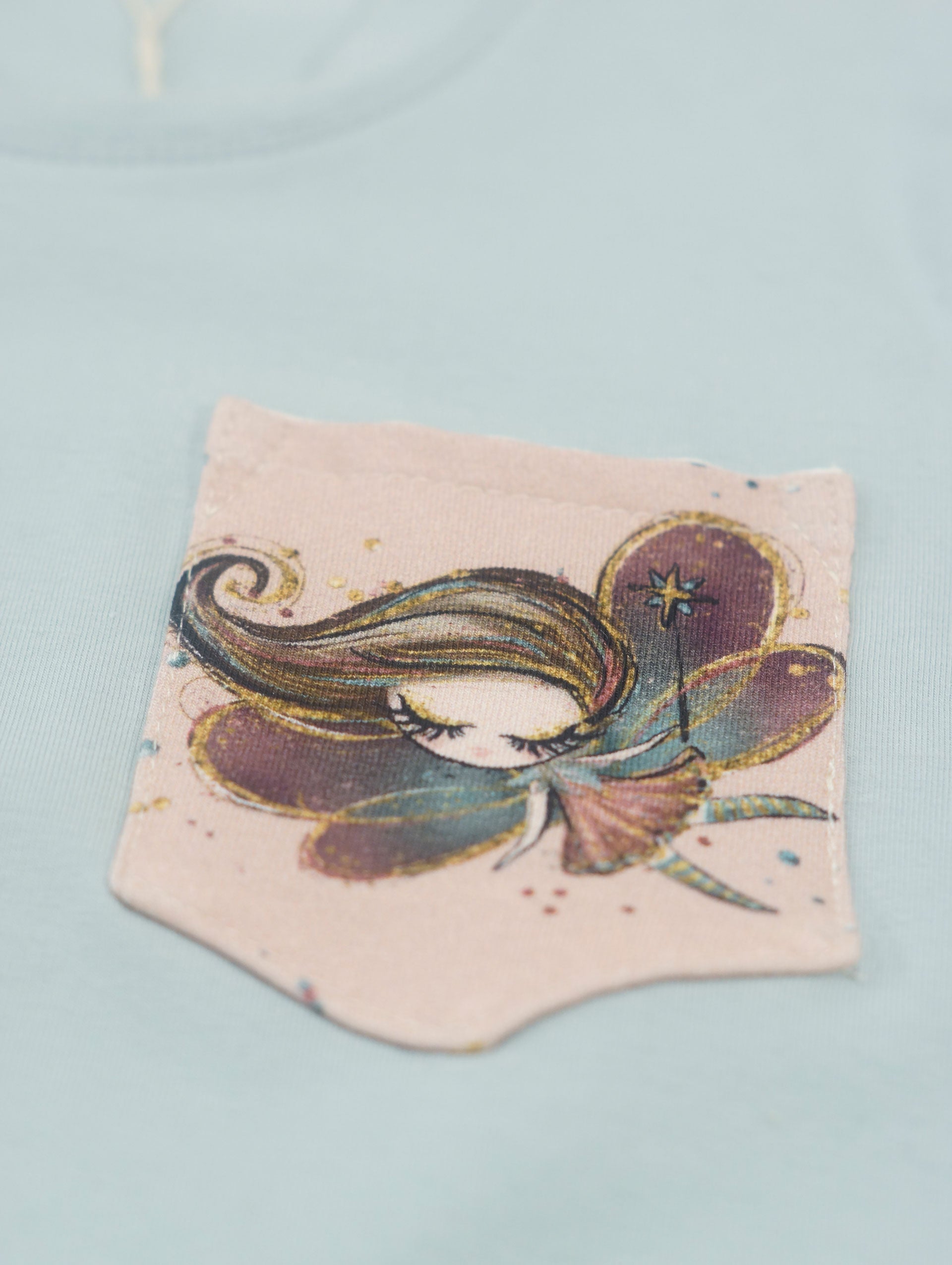 Camiseta Niña Hadita Azul Celeste Yvicor Collection - Atelier Yvicor