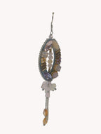 Pendientes Bisutería Aro Oval Piedras Malva Yvicor Collection - Atelier Yvicor