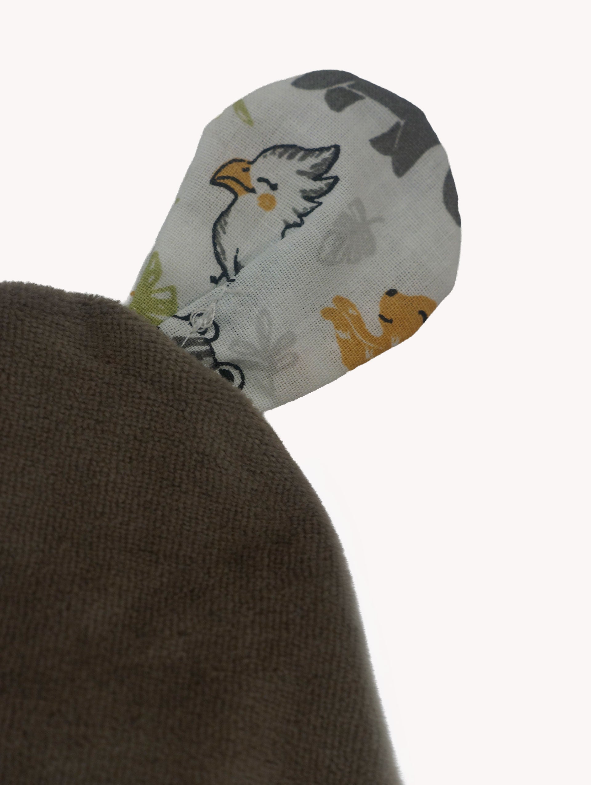 Gorrito Bebé Reversible con Orejas Safari y Marrón - Atelier Yvicor