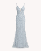 Vestido de Gala Eternidad Azul con Pedrería