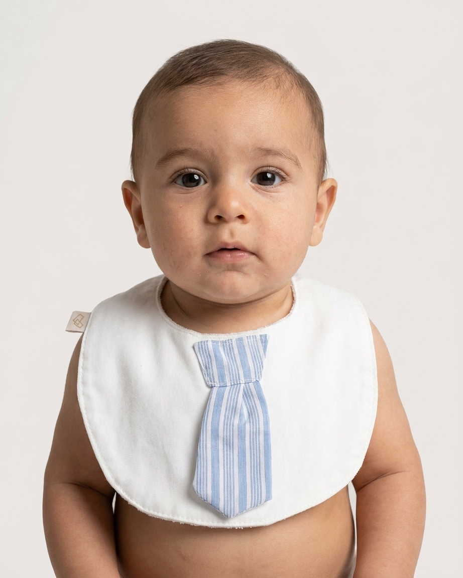 Babero Corbata Rayas Yvicor Collection