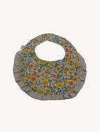 Conjunto Bebé Gorrito y Babero Floral Vintage - Atelier Yvicor